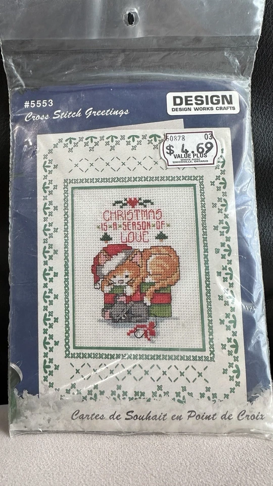 New Design Works Cross Stitch Christmas Is A Season Of Love Kit #5553 - Image 1 of 3