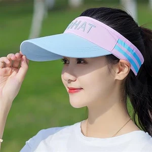 Running Adjustable Casual Breathable Sun Hat Sports Visor Beach Hat Baseball _co - Picture 1 of 13