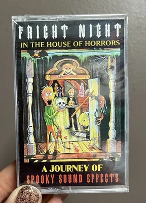 Vintage Fright Night Spooky Sound Effects Cassette Tape 1994 Halloween Foto 1 de 4
