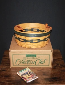 Longaberger 1998 Collectors Club Renewal Basket NEW in Original Box - Picture 1 of 3