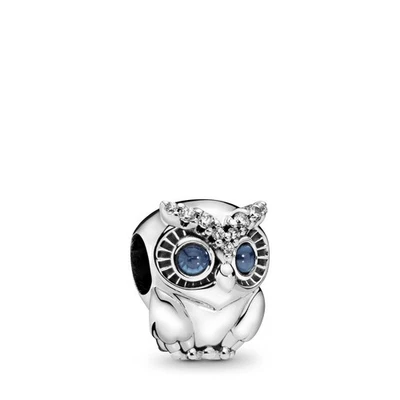 Pandora 798397NBCB Charm Sparkling Owl Sterling-Silber - Bild 1 von 2