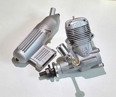 OS Max 25 LA 25LA CL Control Line Engine + Muffler - Front Mount NVA - Image 1 of 4