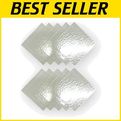 Cuadrados de vidrio fusible transparente hechos a mano de 6x6 pulgadas - Paquete de 10 para fusión creativa Foto 1 de 4