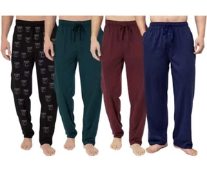 (4-Pack) Men's Cotton Lounge Pants With Pockets - Picture 1 of 2