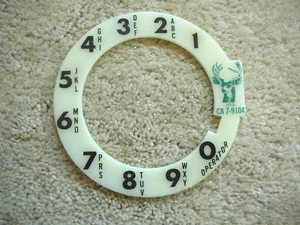 VINTAGE WÄHLSCHEIBEN TELEFON WERBUNG ABDECKUNG - HIRSCHKOPF HOUSTON TX TEXAS - Bild 1 von 3