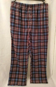 Weatherproof Mens Sleep Lounge Pants Size XL Multicolor Plaid Fleece - Picture 1 of 4