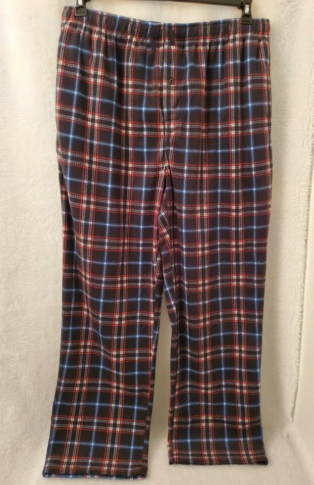 Weatherproof Mens Sleep Lounge Pants Size XL Multicolor Plaid Fleece - Image 1 of 4