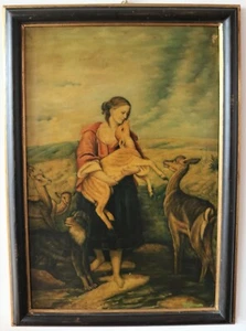 GEMÄLDE "HIRTIN" - Bild 1 von 8