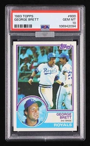 George Brett 1983 Topps #600 MBA Silver Diamond Centered Low Pop - Bild 1 von 2
