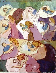 Childhood Charlotte Salomon Expressionist Art Print Archival Quality to Frame - Picture 1 of 1