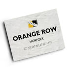 A3 Print - Orange Row, Norfolk - Lat/Long Tf5420