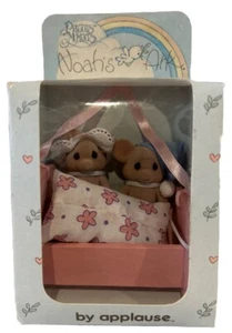 De colección 1988 Applause Precious Moments Arca de Noé Daisy y Melvin ratones flocados - Imagen 1 de 5