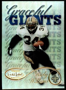 2000 Topps Gold Label Graceful Giants Ricky Williams #G19