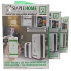 Lot Of 3 Simple Home XWS7 1002 WHT Wifi Smart Controlled Wall Outlet 2 USB 