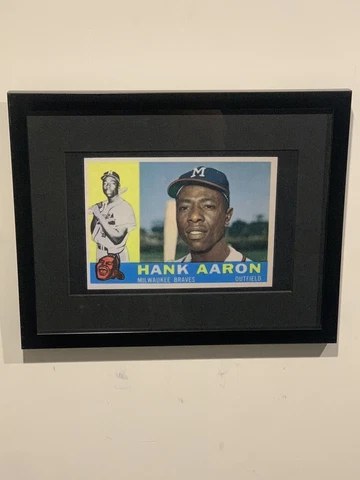 1960 Topps Hank Aaron (Custom Mini Poser) Frame Not Included (READ) Cover