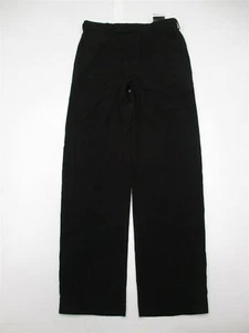 new RETRO Dress Pants Men's Size 34 Flat Front Black Straight Leg Unhemmed W7836 - Picture 1 of 8