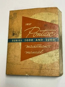 1957 Pontiac Series 2000 and 2200 Maintenance Manual  - Picture 1 of 5
