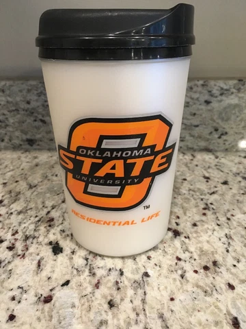 Vintage 2002 Oklahoma State University Pistol Pete Residence Hall Insulated Mug Cover