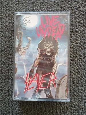 RARE SLAYER LIVE UNDEAD CASSETTE /METAL BLADE/72217-4/1987/EXCELLENT+ - Image 1 of 4