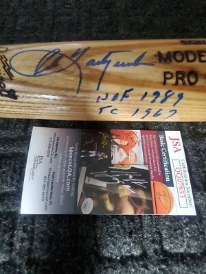 Carl Yastrzemski 签名 球棒 JSA Louisville Slugger 波士顿红袜队 HOF89TC87  — 第 1/3 张图片