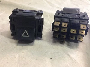 40933 INTERUTTORE NERO FIAT AUTOBIANCHI 124 125 126 127 128 131 132 112 EMERGENZ - Picture 1 of 1