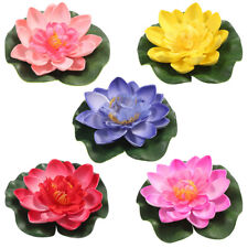Realistic Simulation Plant - Set of 5 Lily Pad Flower Lamps for Indoor Use