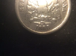 1888 ZsZ REPUBLICA MEXICANA, 10 CENTAVOS,only 230,000 made 90%Silver - Picture 1 of 6