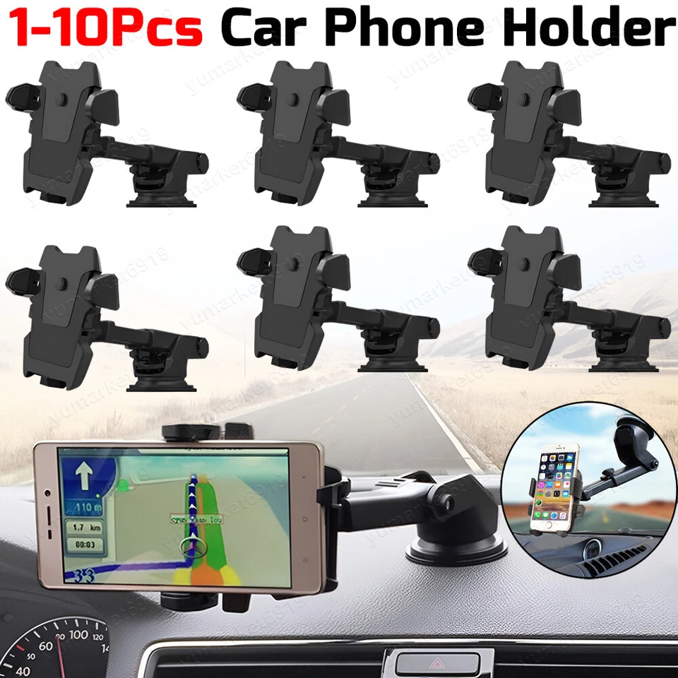 Car Phone Mount 360° Universal Car Phone Holder Stand Windshield Dashboard Lot - Image 1 of 4