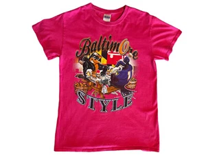 Baltimore Style Fan NFL Ravens MLB Orioles Women’s Sports Cotton Shirt Small - Picture 1 of 7