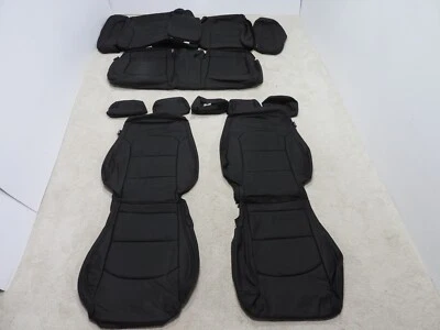 Leather Seat Covers Fits 2018 2019 Hyundai Sonata Sport Sedan Black ID41 - Image 1 of 4