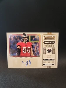 Panini Contenders 2022 - Variación de boleto de novato #162 Logan Hall (AU, RC) - Imagen 1 de 2
