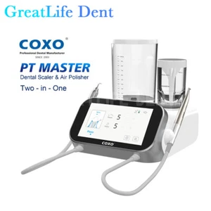 Scaler ad ultrasuoni dentale COXO PT Master e lucidatore ad aria sabbiatura flusso d'aria EMS - Foto 1 di 16