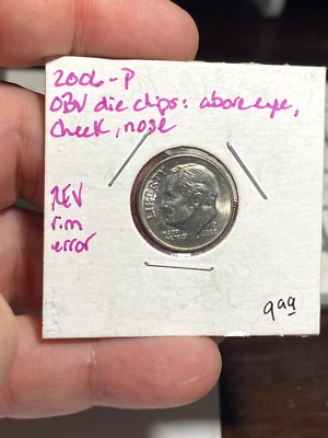 2006 P United States Roosevelt Dime Error Coin - Image 1 of 2