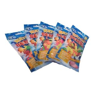 Pack of 5 Splash Down 100 Water Bombs Balloons each pack with other Accessories