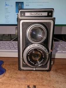 Vintage Zeiss Ikon Ikoflex Reflex Film Camera w/ Leather Case and Original Box - Picture 1 of 13