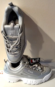 Fila Disruptor II Premium Women's Shoes Metallic Silver 5FM00040-662 Size US 10 - Picture 1 of 8