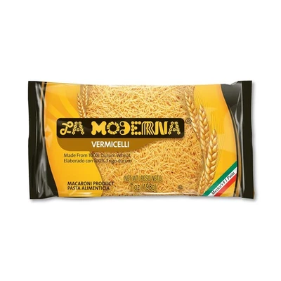 La Moderna Vermicelli Pasta, Fideos, Trigo Duro, Proteína, Fibra 7 OZ Paquete de 6 Foto 1 de 4