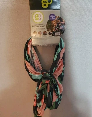 Cachecol de enfermagem infinito 4 em 1 Go by Goldbug capa floral para amamentação novo - Imagem 1 de 4