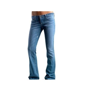FOX JEANS DA DONNA BRILLIANT TG.31 BLU CHIARO A VITA BASSA E FONDO A ZAMPA - Imagen 1 de 2