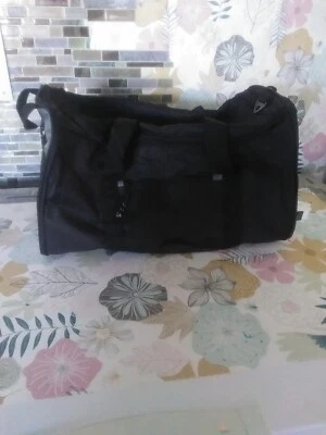 Protege 20" Collapsible Travel Duffel Bag Black Compact Versatile Carry On - Image 1 of 4