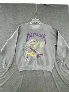 Vintage Metallica Sweatshirt Men's Gary Metallica Here Comes Revenge Pullover - Picture 1 of 6