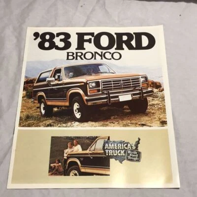 1983 Ford Bronco dealer sales brochure - Image 1 of 4