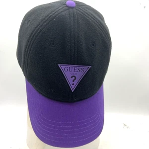 Guess Los Angeles Hat.  Adjustable Black  Purple Bill with Logo  NWT - Picture 1 of 3