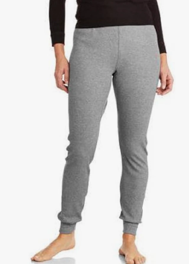Parte inferior de ropa interior térmica para mujer Fruit of the Loom, gris jaspeado mediano, X-pequeña Foto 1 de 1