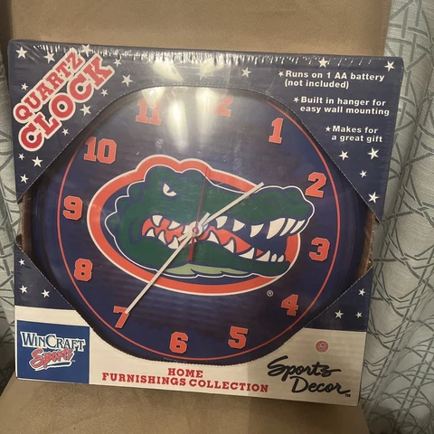 Florida Gators NCAA College Wincraft 12" Team Wall Clock Brand New In Box Cover