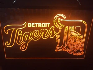 Detroit Tigers Led Neon Light Sign Bar, garage, Man Cave Game Room - Picture 1 of 5
