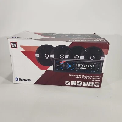 DUAL XDM17SPK4 Car Stereo Bluetooth USB MP3 Siri/Google Assist & 4 speaker 6.5" - Image 1 of 4