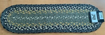 Braided Rug Oval Stair Tread Fabric Jute Material by IHF Home Decor - 8" x 28" - Image 1 of 4