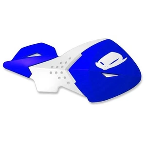 Coppia Paramani Ufo Escalade Blu Bianco Con Attacchi Mx Handguards Cross Enduro - Imagen 1 de 1