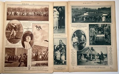 BOBBY JONES 1924 2 PICTORIALS ATLANTA MINIATURE GOLF + 1ST AMATEUR TITLE USGA - Image 1 of 4